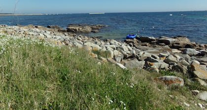Das Meer für Garten, Haus auf vier Füßen im Wasser