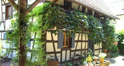 The hospitality of the nice witch in her half-timberings and her calm garden