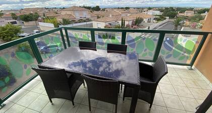 VALRAS - SERIGNAN Location Appartement 4 Pers.