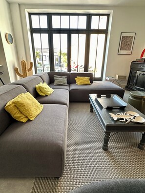 Televisión, reproductor de DVD, libros y videoteca 