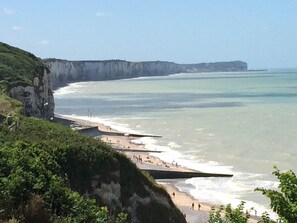 Beach nearby, sun loungers - 3 Star Chalet Refurbished in 2014 with Private Garden located in CANOUVILLE  (Canouville)