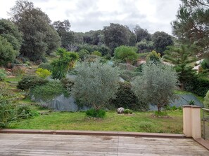 Property grounds - VILLA IN BASTELICACCIA VIEW ON GULF AJACCIO AND BLOODY ISLANDS IN CORSICA (Bastelicaccia)