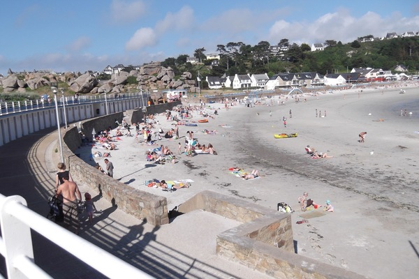 Vlak bij het strand