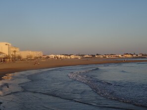 En la playa
