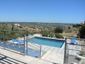 Outdoor pool, a heated pool - Luxury villa, exceptional sea view, heated pool, May to October 4 bathrooms (Fitou)