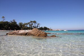 Beach nearby, sun loungers, beach towels - SoleVilla Sole Rossu furnished 5 * - Panoramic sea view ☀️ Heated pool (Albitreccia)