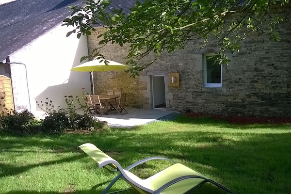 Vue du jardin à l'arrière de la maison