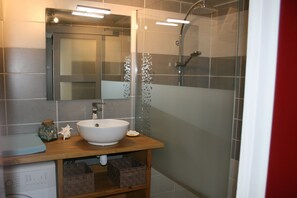 Shower, hair dryer
