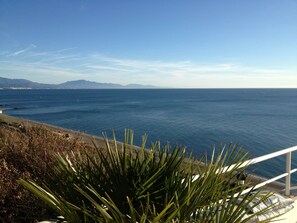 Beach nearby, sun-loungers