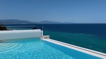 Infinity-Pool, beheizter Pool