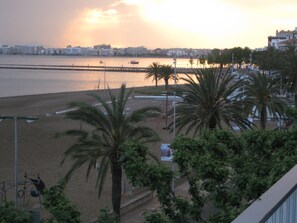 Vista a la playa o el mar