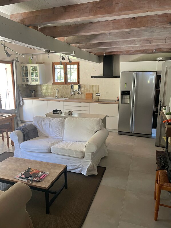 TV, fireplace, books - Villa with all comforts, PRIVATE SWIMMING POOL - NO INCOMES - Ideal for families (Fontarèches)