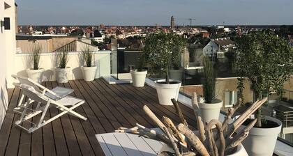 Superb Penthouse 105 M2 80M2 of sunny terraces sea view 3 bedrooms 2 garages!