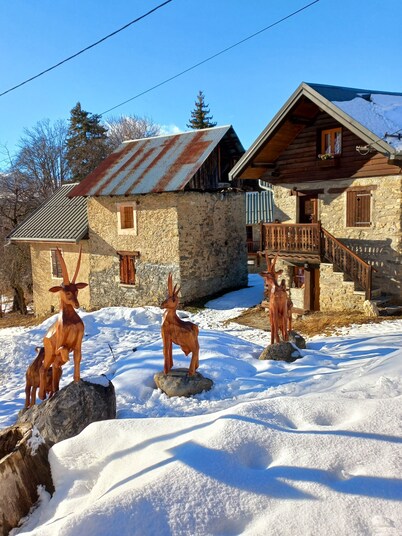 Charming mountain chalet near the resort and Lake Albiez-Montrond