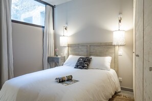 1 bedroom, iron/ironing board, travel crib, free WiFi