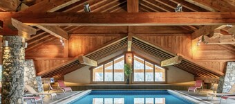 Superb 70M2 apartment, fireplace, terrace, pool/spa and private shuttle service 