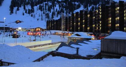 Plagne-Bellecôte, magnificent view, divisible studio equipped for 4/5p