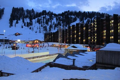 Plagne-Bellecôte, magnificent view, divisible studio equipped for 4/5p