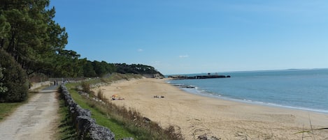 Vlak bij het strand