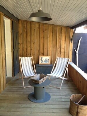 Terrace/patio - Shed with covered terrace and private garden (Lège-Cap-Ferret)