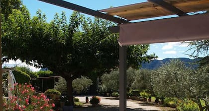 Apartment in a quiet part of a farmhouse, with enclosed garden