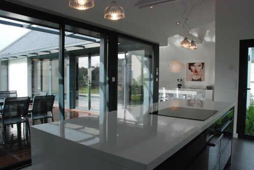 Magnificent villa with heated pool close to beaches