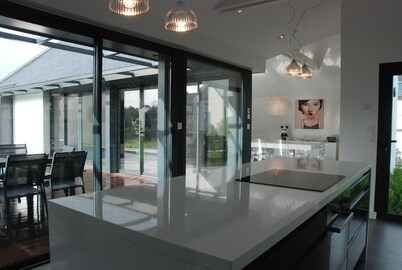 Magnificent villa with heated pool close to beaches