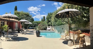 A heated pool