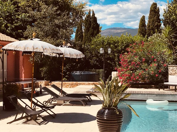 A heated pool