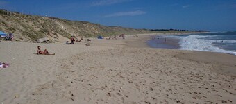 Island of Re. House near sandy beach, harbor and shops