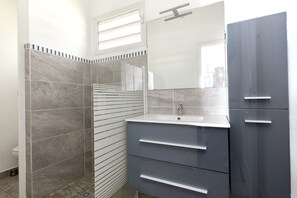 Shower, hair dryer