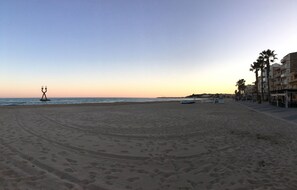 On the beach