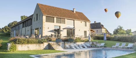 A heated pool