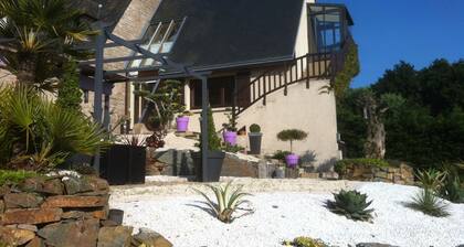 belle location vue sur mer avec spa et sauna