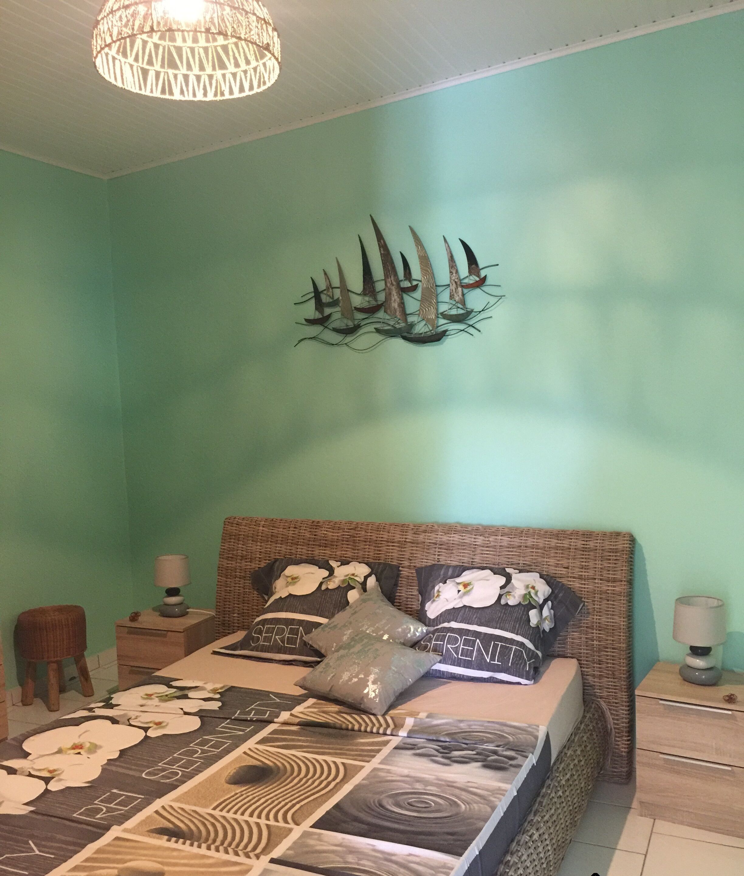 2 bedrooms, in-room safe, iron/ironing board, travel crib