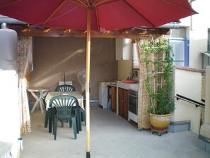 Outdoor dining - PRETTY T2 IN VILLAGE HOUSE (Ganges)