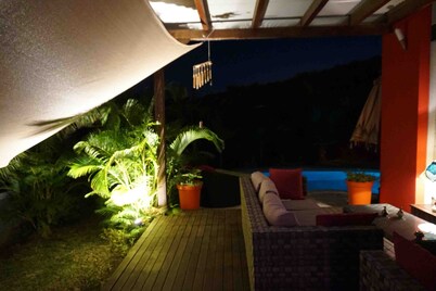 Recent pool villa 3 minutes away from the lagoon