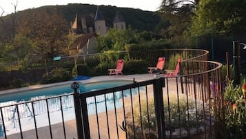 Piscine extérieure, piscine chauffée