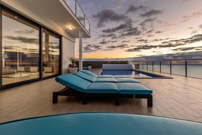 House on the island of flowers between sky and sea. EXCEPTIONAL views