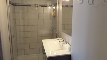 Shower, hair dryer