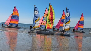 Vlak bij het strand