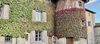 Charmigt 1600-talsbostad, lugn, Livradois Forez naturpark, Olliergues