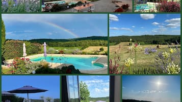 Piscine extérieure, piscine chauffée