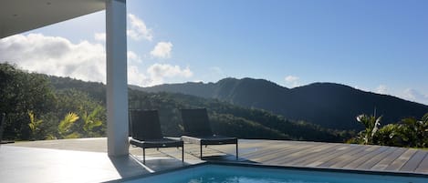 Una piscina riscaldata