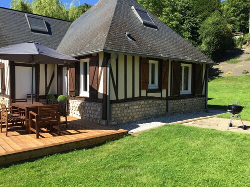 5 Minuten vom Honfleur Haus mit Garten und Parkplatz für 7 Personen