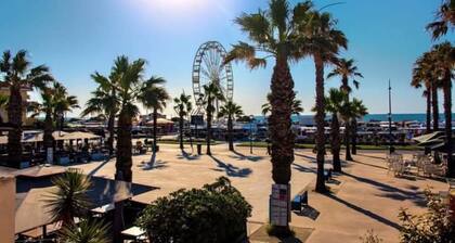 VILLA SEA VIEW BEACH 200 m 3 minutes a pîed downtown private parking wifi fiber