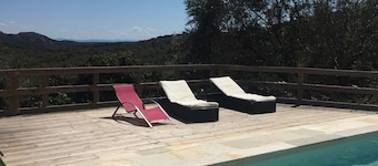 House all stones in the maquis, private heated pool, wifi