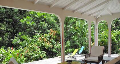 Villa familiar con jardín criollo, río y bosque tropical en Pointe Noire