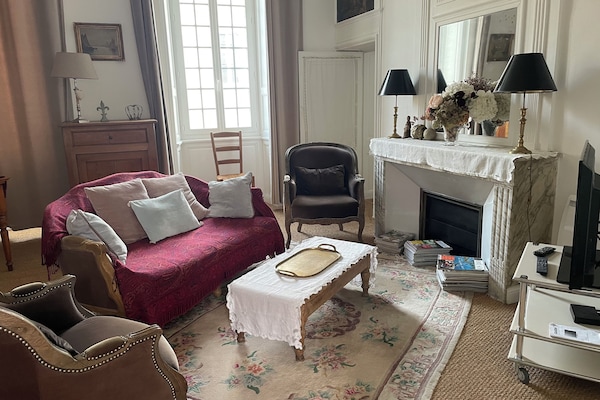 Le salon, soleil toute la matinée