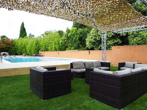 Pool - Beautiful charming house 16- 20 per. 400 m2 air-conditioned with swimming pool (Canet)